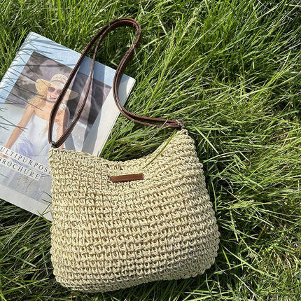 Handwoven Rattan Shoulder Bag – Lightweight, Stylish & Perfect for Summer
