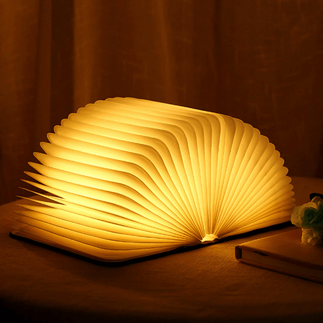 Rechargeable Folding Book Lamp – Magical LED Table Light for Cozy Home Décor