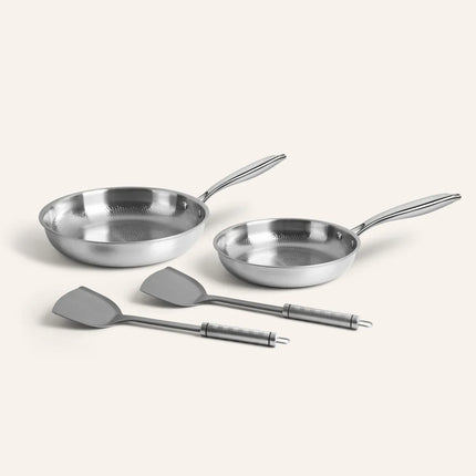 Titanium Hammered Cookware Set with Kitchen Utensils – Durable, Stylish & Safe Cookware