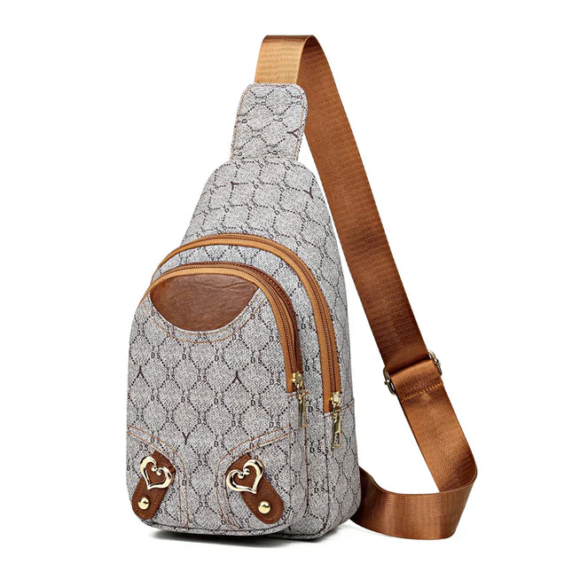 Luxe Leather Crossbody Backpack – Stylish, Compact & Comfortable Design