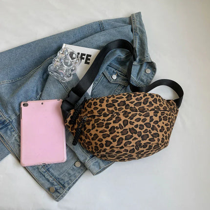 Trendy Leopard Print Crossbody Bag – Stylish & Comfortable Everyday Purse