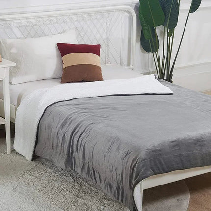 Extra-Large Electric Blanket for Two – Soft Fleece Heated Throw with Adjustable Heat Settings, Energy-Efficient, CE Certified, 70.8” x 82.7”