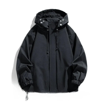 Men’s Plus Size Hooded Ski Jacket – Winter Waterproof Snow Coat