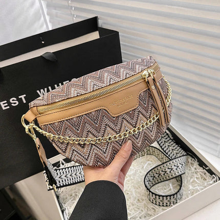 Boho Patchwork Crossbody Bag – Colorful Hippie Festival Sling Purse