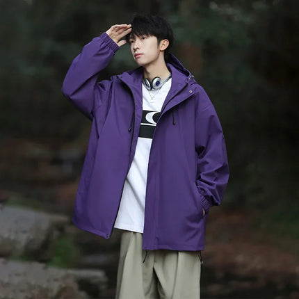 Men’s Plus Size Hooded Ski Jacket – Winter Waterproof Snow Coat