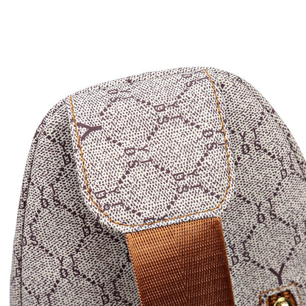 Luxe Leather Crossbody Backpack – Stylish, Compact & Comfortable Design