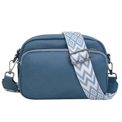 Trendy Women's Crossbody Bag with Wide Strap & Mini Pouch – Stylish & Practical for Daily Use