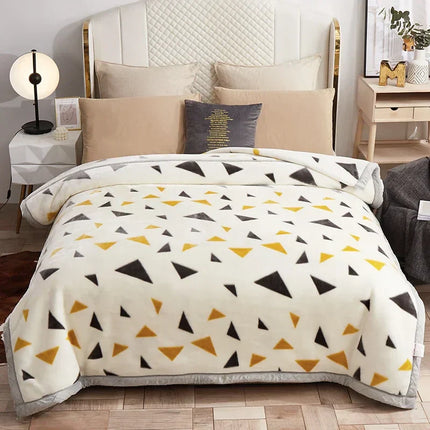 Luxury Floral Fleece Throw Blanket – Ultra Soft & Warm Winter Decor