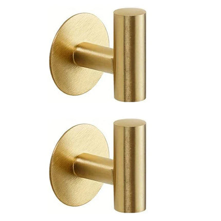 Self-Adhesive Stainless Steel Wall Hook – No-Drill Bath & Towel Hook | Modern Rustproof Design