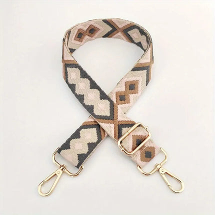 Adjustable Aztec Print Bag Strap – Stylish & Comfortable Shoulder Strap for Crossbody, Hand, and Shoulder Bags
