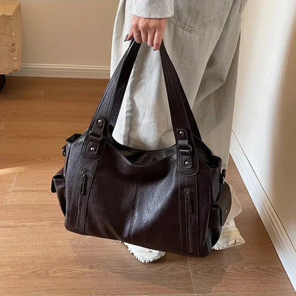 Women's Leather Hobo Bag – Spacious Shoulder Tote with Premium Finish