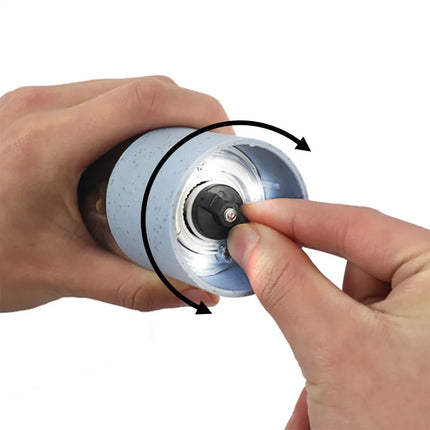 Electric Herb Grinder 7.1" x 2" – Ceramic Salt & Pepper Mill for Easy Cooking