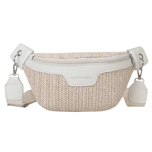 Raffia Crossbody Bum Bag – Lightweight, Adjustable & Stylish for Summer