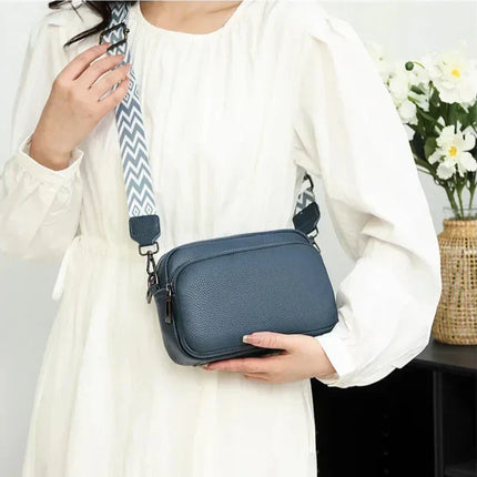 Trendy Women's Crossbody Bag with Wide Strap & Mini Pouch – Stylish & Practical for Daily Use