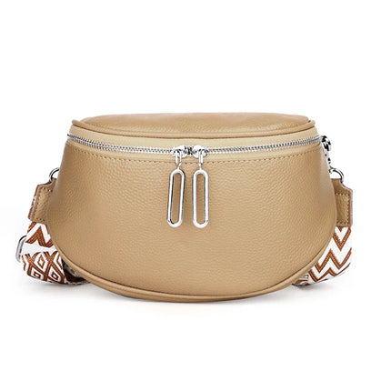 Elegant Crossbody Waist Bag with Wide Strap | Luxury Convertible Hip & Shoulder Bag