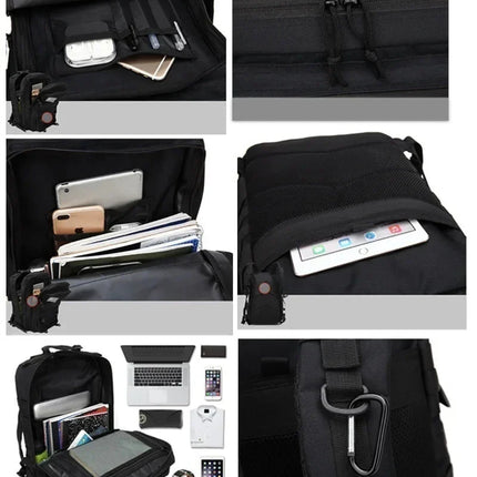45L Tactical Backpack – Durable, Water-Resistant, MOLLE-Compatible, Multi-Compartment Design