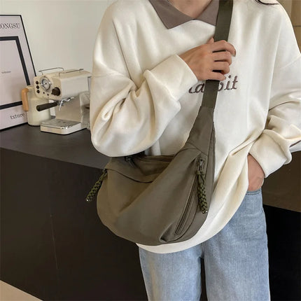 Beige Hobo Crossbody Bag – Spacious, Stylish & Comfortable Everyday Tote