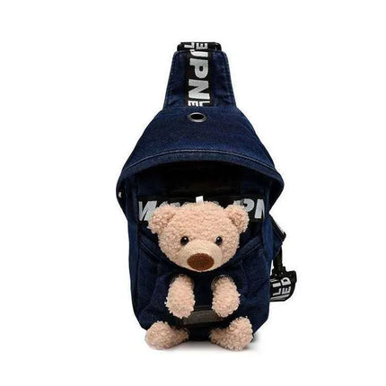 Teddy Mini Crossbody Bag – Cute & Practical Plush Small Shoulder Bag
