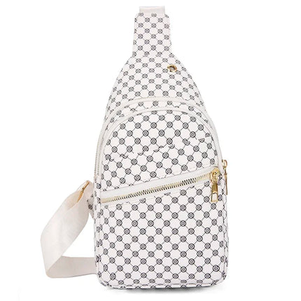 Luxe Checkered Crossbody Belt Bag – Stylish Plaid Fanny Pack with Adjustable Strap for Women