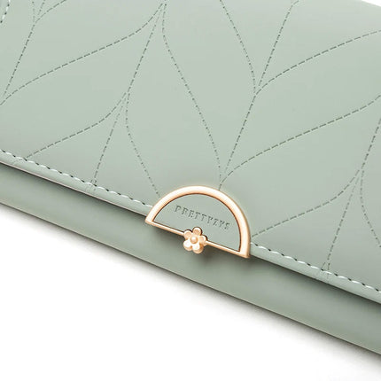 Women's Leather Wallet – Stylish, Spacious & Secure | RFID-Blocking Bifold Purse with Phone Pocket