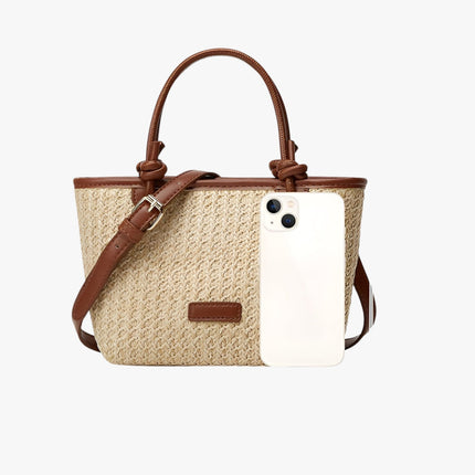 Alaia Woven Straw Summer Tote – Stylish & Spacious Beach Bag