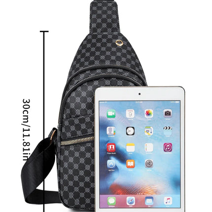 Luxe Checkered Crossbody Belt Bag – Stylish Plaid Fanny Pack with Adjustable Strap for Women