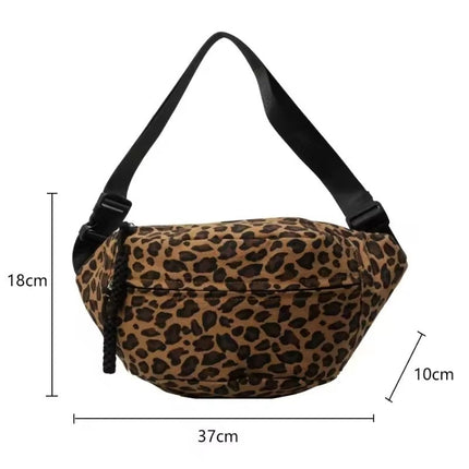 Trendy Leopard Print Crossbody Bag – Stylish & Comfortable Everyday Purse
