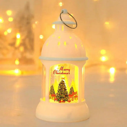 Battery-Powered LED Christmas Lantern – Warm Holiday Decor for Indoors & Outdoors