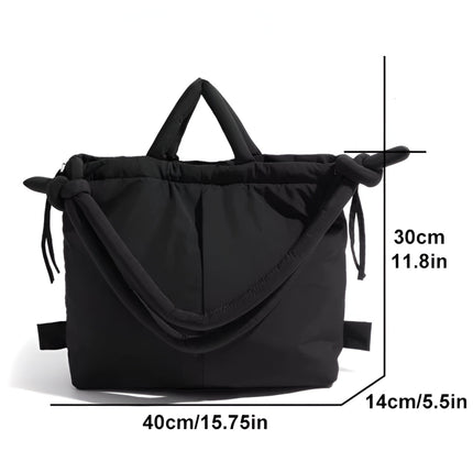 Puffy Tote Backpack – Stylish & Versatile Quilted Handbag