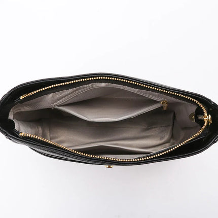 Stylish Women's Shoulder Bag with Wide Strap – Versatile Crossbody Purse with Spacious Compartments