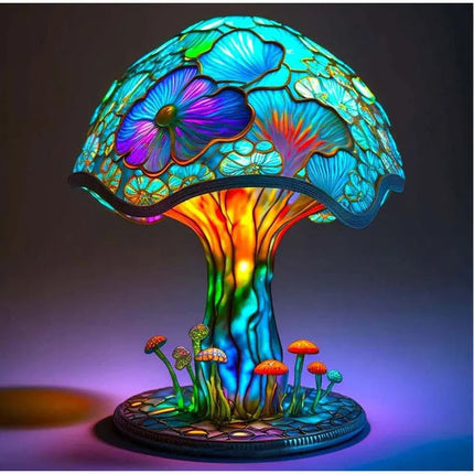 Colorful Mushroom Table Lamp – USB LED Night Light for Bedroom, Desk & Home Décor