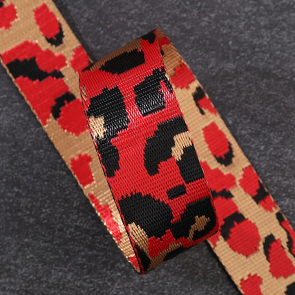 Adjustable Leopard Print Shoulder Strap – Comfortable & Stylish Handbag Accessory