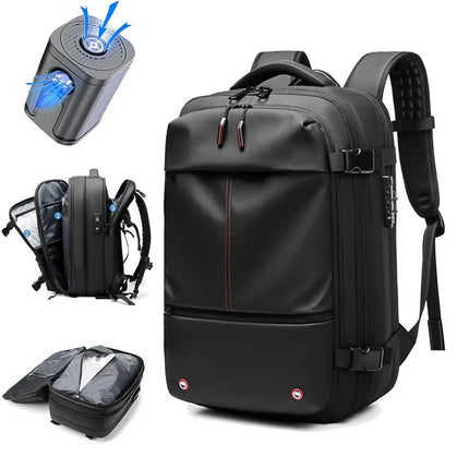 Waterproof Anti-Theft Laptop Travel Backpack – 40L Carry-On Bag with USB Port & TSA Lock