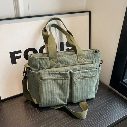 Vintage Canvas Shoulder Bag for Men & Women – Spacious, Durable & Practical Crossbody Messenger Bag