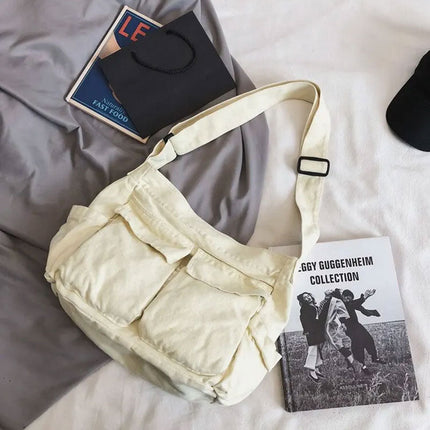 Canvas Shoulder Bag – Spacious, Lightweight & Stylish Everyday Tote
