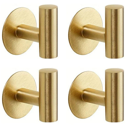 Self-Adhesive Stainless Steel Wall Hook – No-Drill Bath & Towel Hook | Modern Rustproof Design