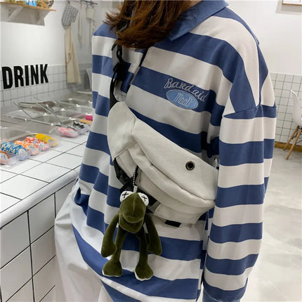 Trendy Crossbody & Waist Bag with Keychain ‒ Spacious Adjustable Strap Hip & Shoulder Bag