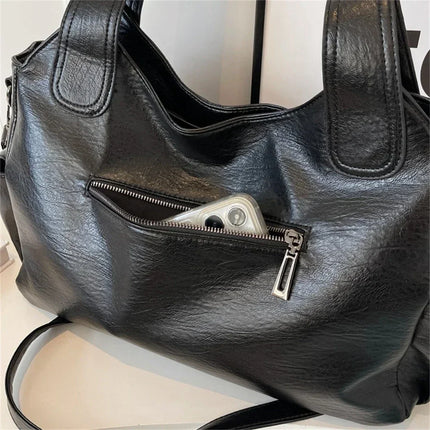 Women's Leather Hobo Bag – Spacious Shoulder Tote with Premium Finish