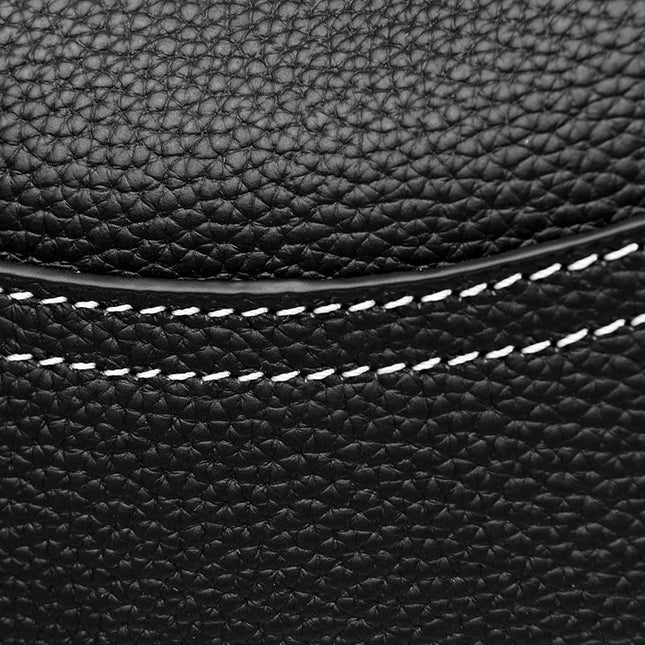 Black Crossbody Bag for Women – Adjustable Wide Strap Shoulder Bag with Multiple Pockets