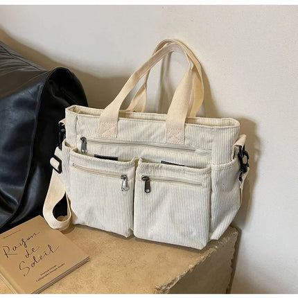 Vintage Canvas Shoulder Bag for Men & Women – Spacious, Durable & Practical Crossbody Messenger Bag