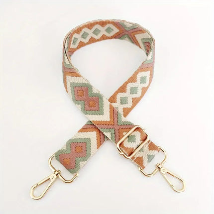 Adjustable Aztec Print Bag Strap – Stylish & Comfortable Shoulder Strap for Crossbody, Hand, and Shoulder Bags