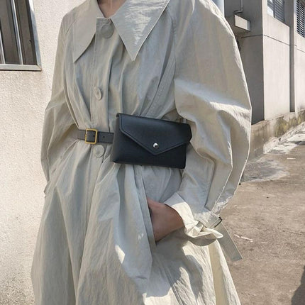 Minimalist Leather Belt Bag / Crossbody Waist Bag — Stylish & Adjustable Design