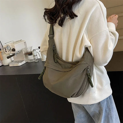 Beige Hobo Crossbody Bag – Spacious, Stylish & Comfortable Everyday Tote