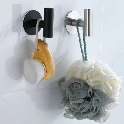 Self-Adhesive Stainless Steel Wall Hook – No-Drill Bath & Towel Hook | Modern Rustproof Design