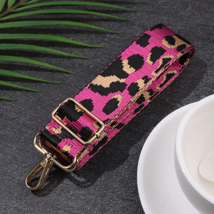 Adjustable Leopard Print Shoulder Strap – Comfortable & Stylish Handbag Accessory