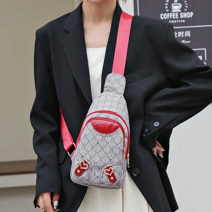 Luxe Leather Crossbody Backpack – Stylish, Compact & Comfortable Design