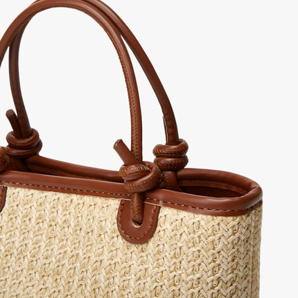 Alaia Woven Straw Summer Tote – Stylish & Spacious Beach Bag