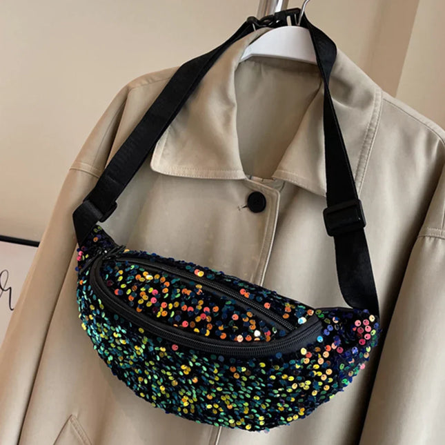 Trendy Crossbody Fanny Pack with Vibrant Print – Adjustable Waist Bag for Daily Use & Festivals