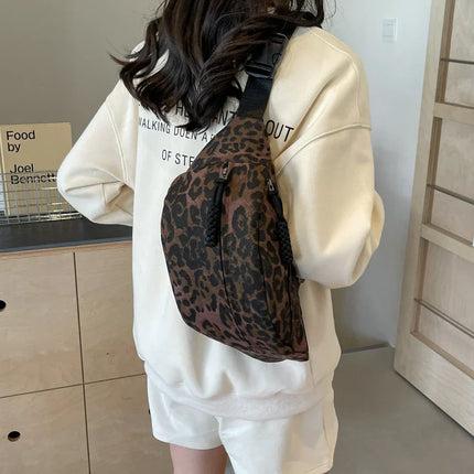 Trendy Leopard Print Crossbody Bag – Stylish & Comfortable Everyday Purse