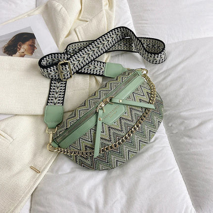 Boho Patchwork Crossbody Bag – Colorful Hippie Festival Sling Purse